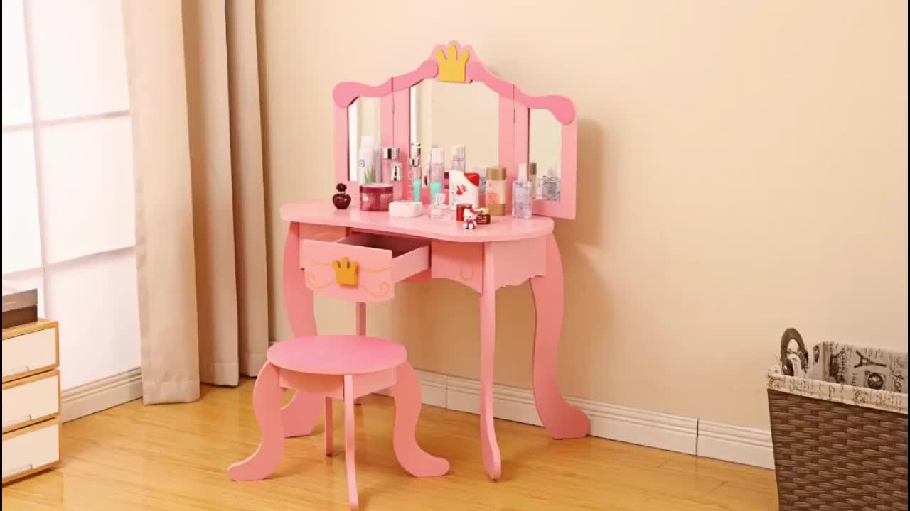 Buy top selling products like teamson kids little princess rapunzel toy vanity set in pink grey and fantasy fields bouquet vanity table and stool set. alibaba