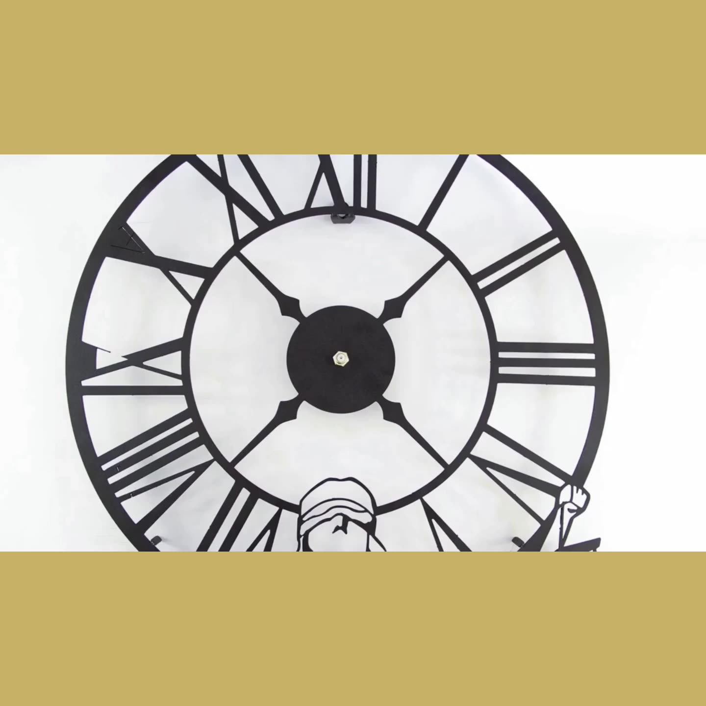 Metal Surah Al Ikhlas Wall Clocks Islamic Calligraphy Islamic Gifts Eid