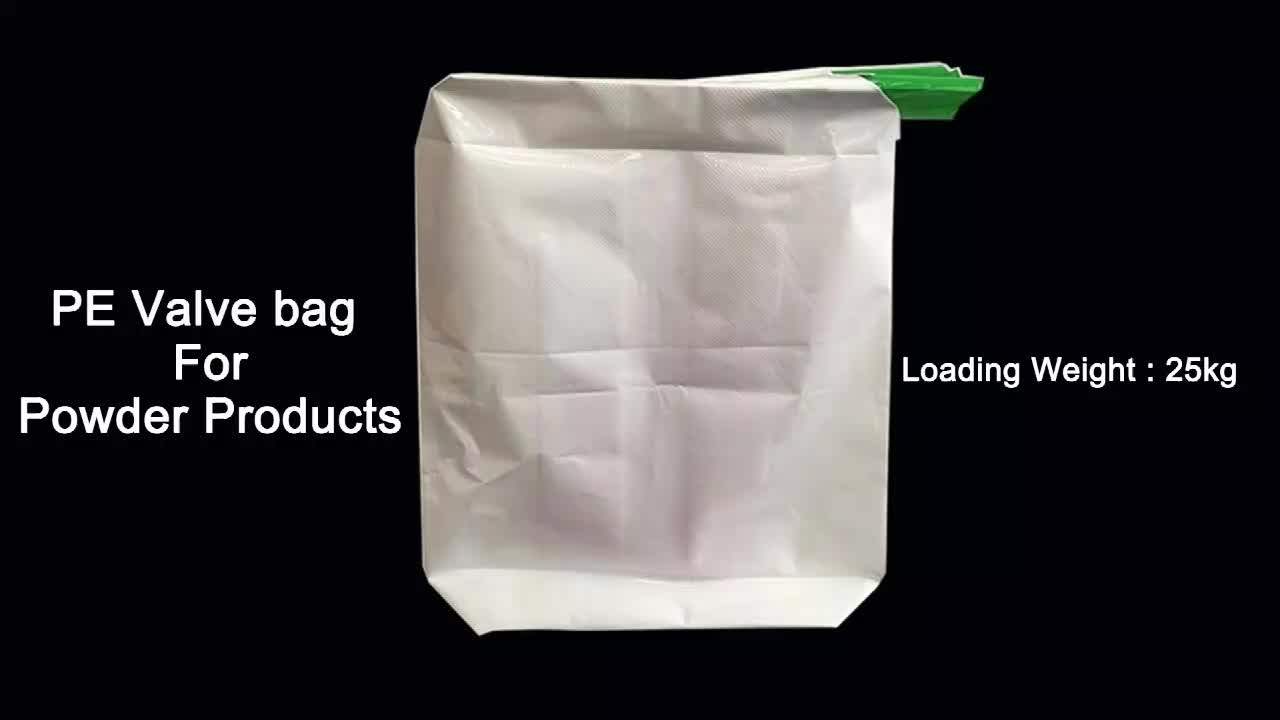 Pe Valve Bags/pp Woven Valve Bags For Packing Sand Concrete And Carbon 20kg 25kg Buy Valve Bag