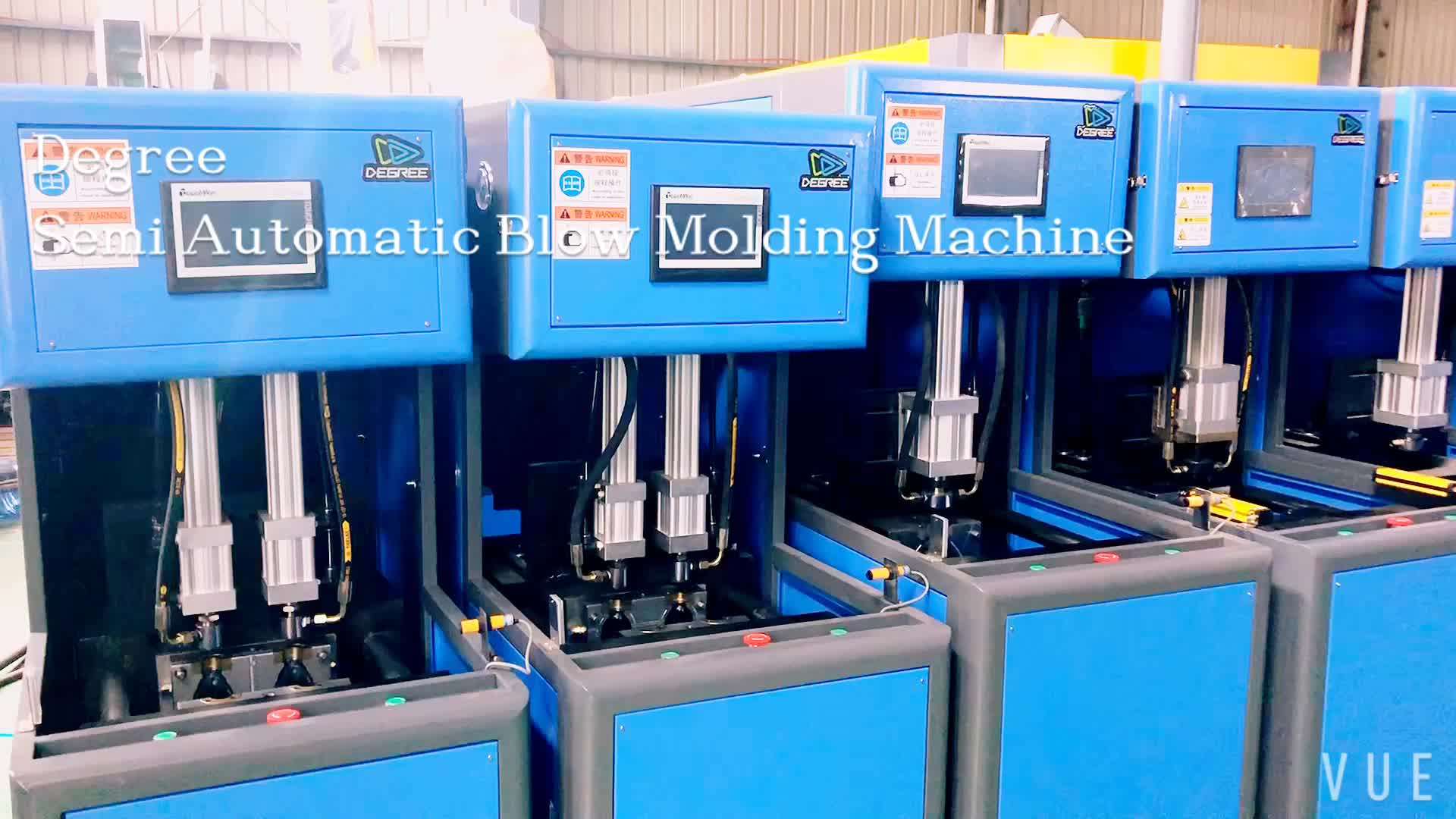Pet Bottle Blower Machine Semi Automatic Plastic 1 Liter Bottle Making