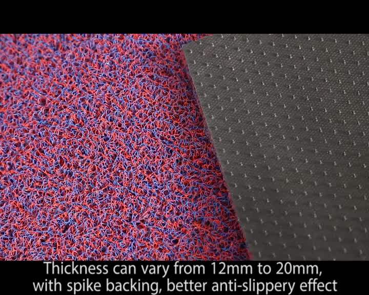 Double Color Pvc Coil Car Mat Roll With Spike Backing Buy Car Floor