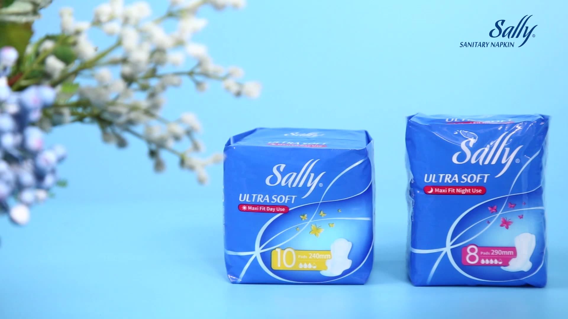 Sally 290mm Sterilized Cotton Night Use Soft Touch Sanitary Napkins