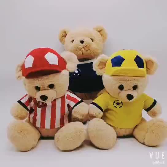 Custom Plush Stuffed Sport Teddy Bear Player With Rugby Ball And Scarf Buy Custom Teddy Bear