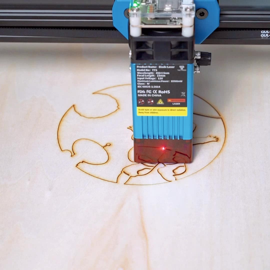 Twotrees Tts 40w Portable Laser Engraver Cutting Machine 3d Diy Mini