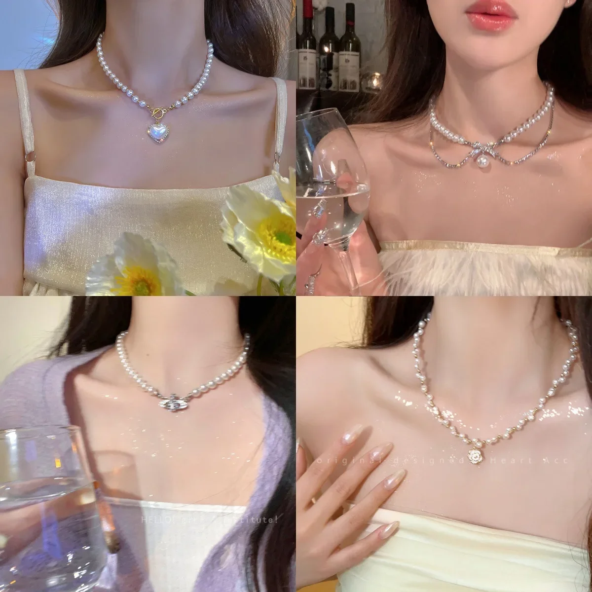 Design necklace pearl