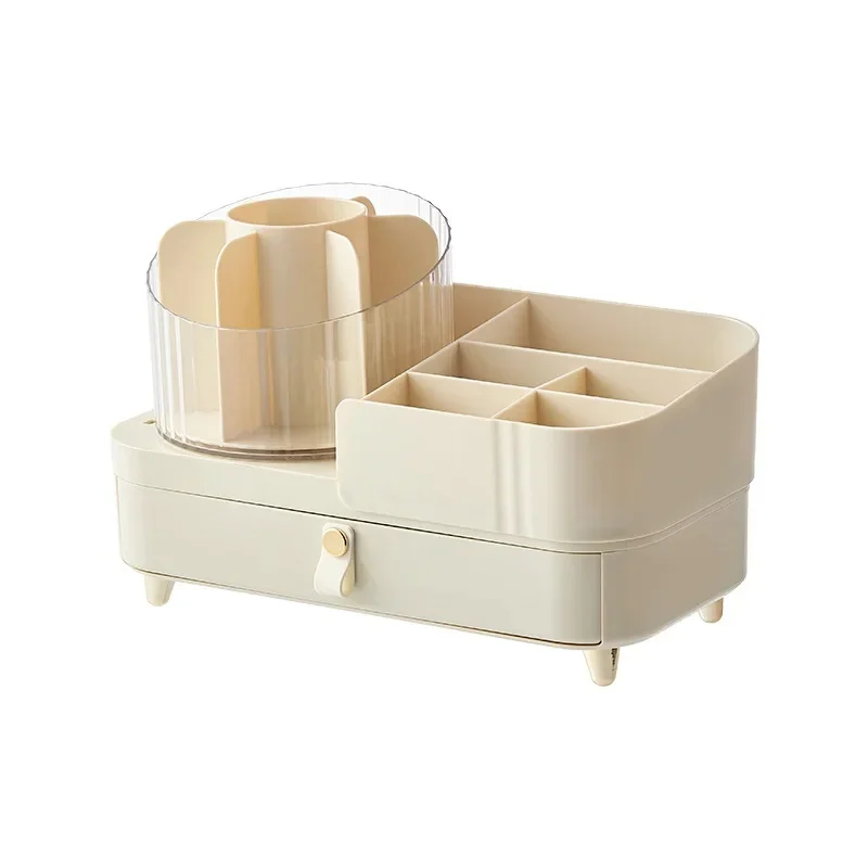 Cream storage box, dressing table, rotating pens holder for boxes, high-quality style