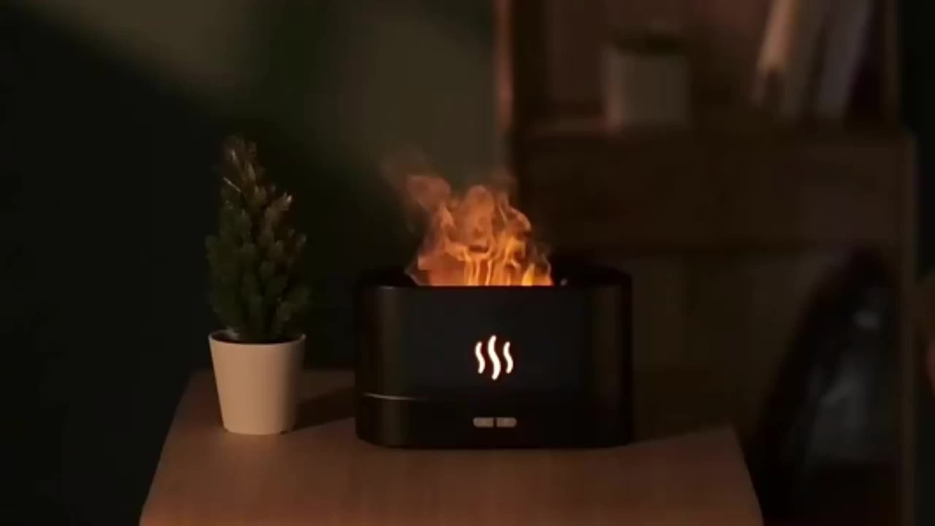 Tik Tok Flame Humidificadores Humidificateur Warm Fake Fire Effect