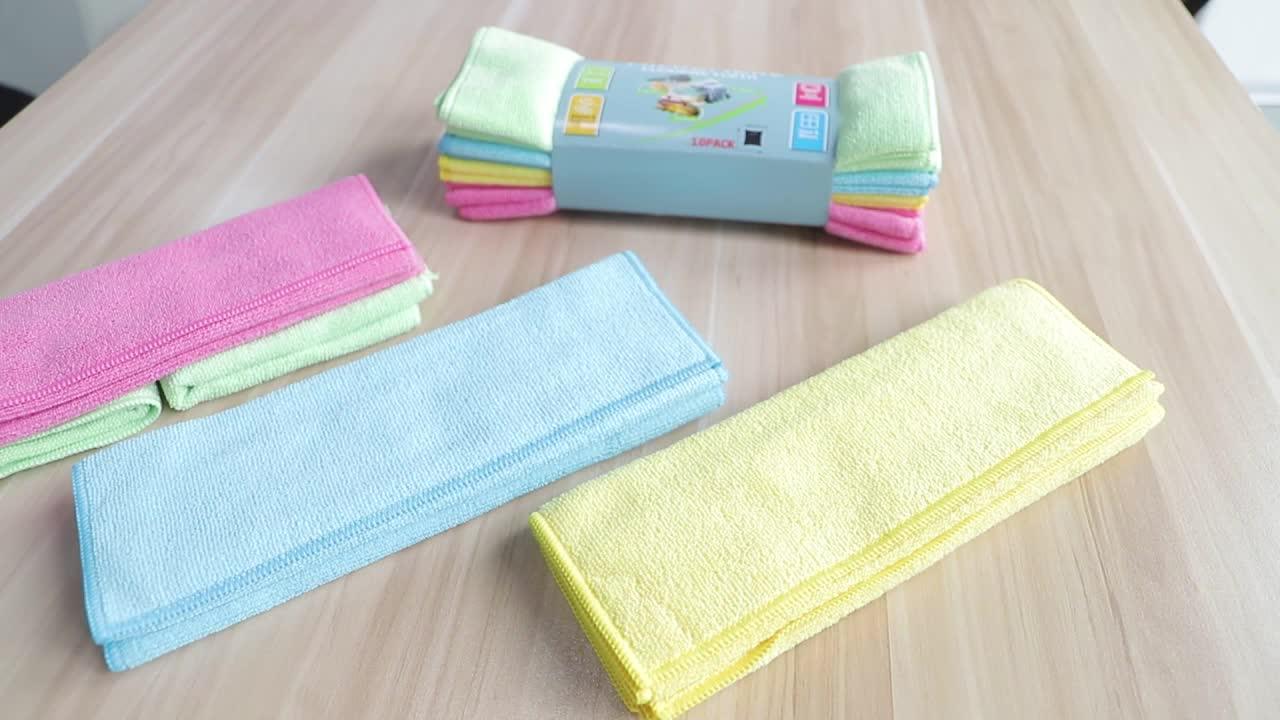 Gift Packaging Microfiber Cleaning Cloth Set Super Microfiber Cleaning