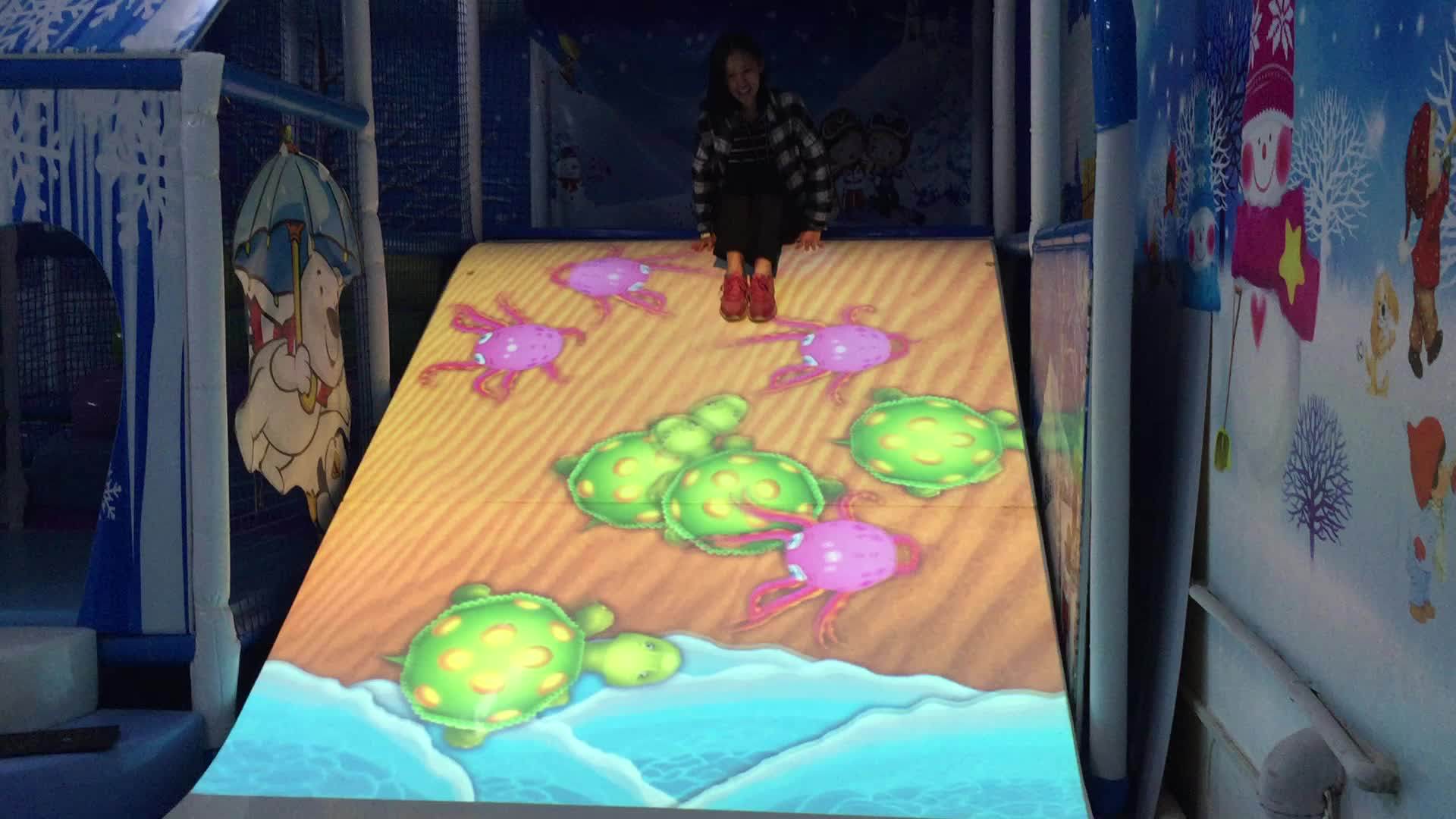 Hot Sale 2018 Floor Projection Interactive Slide Interactive Floor Kid