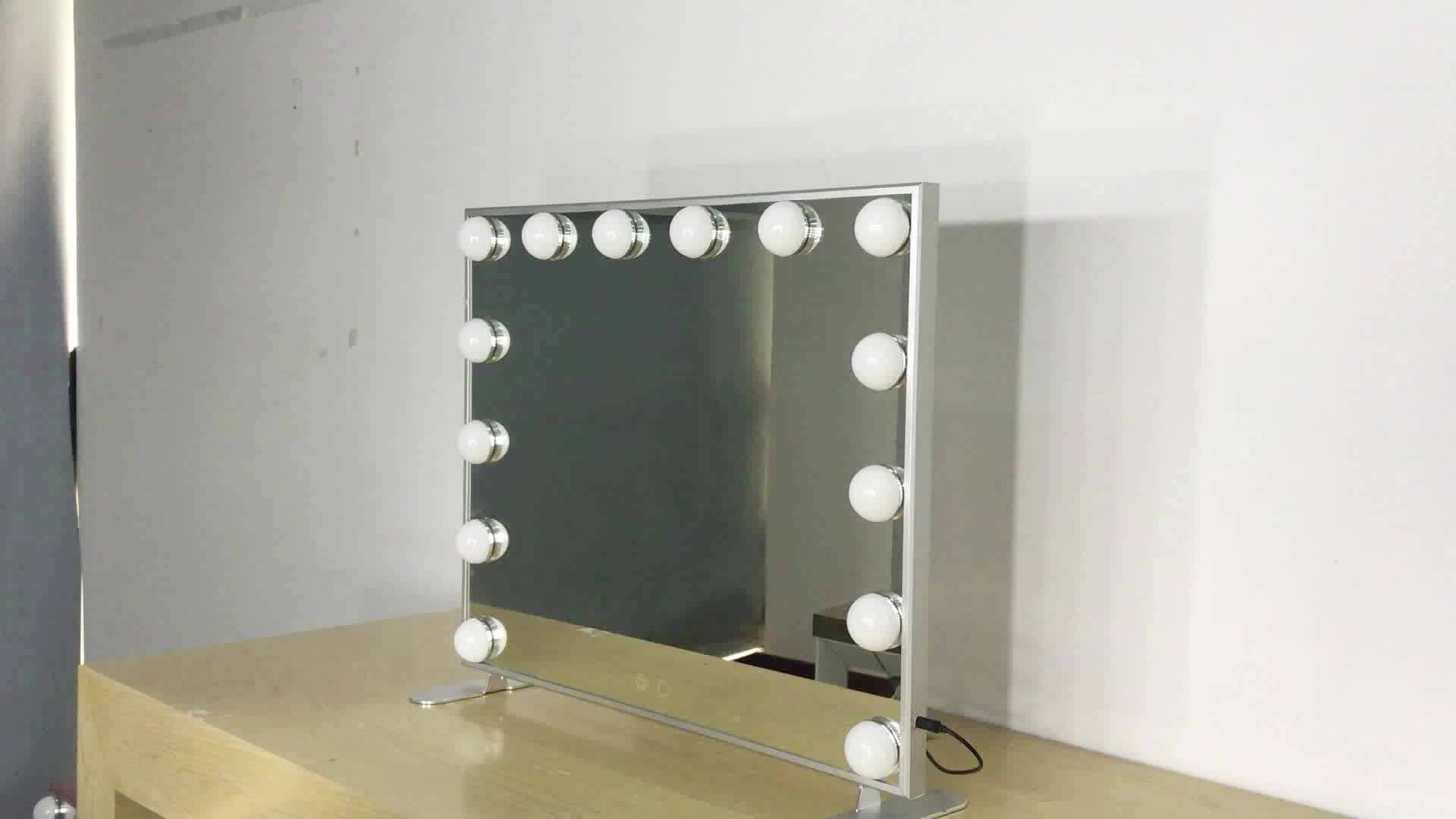 Beautme Lighted Makeup Mirror Dressing Table Vanity Set Mirrors With
