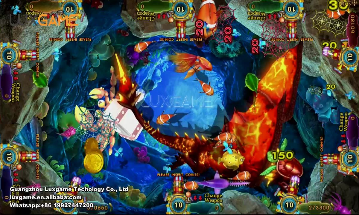 2021 Custom 8 Players Shooting Fish Game For Casino Ocean King 3 Plus