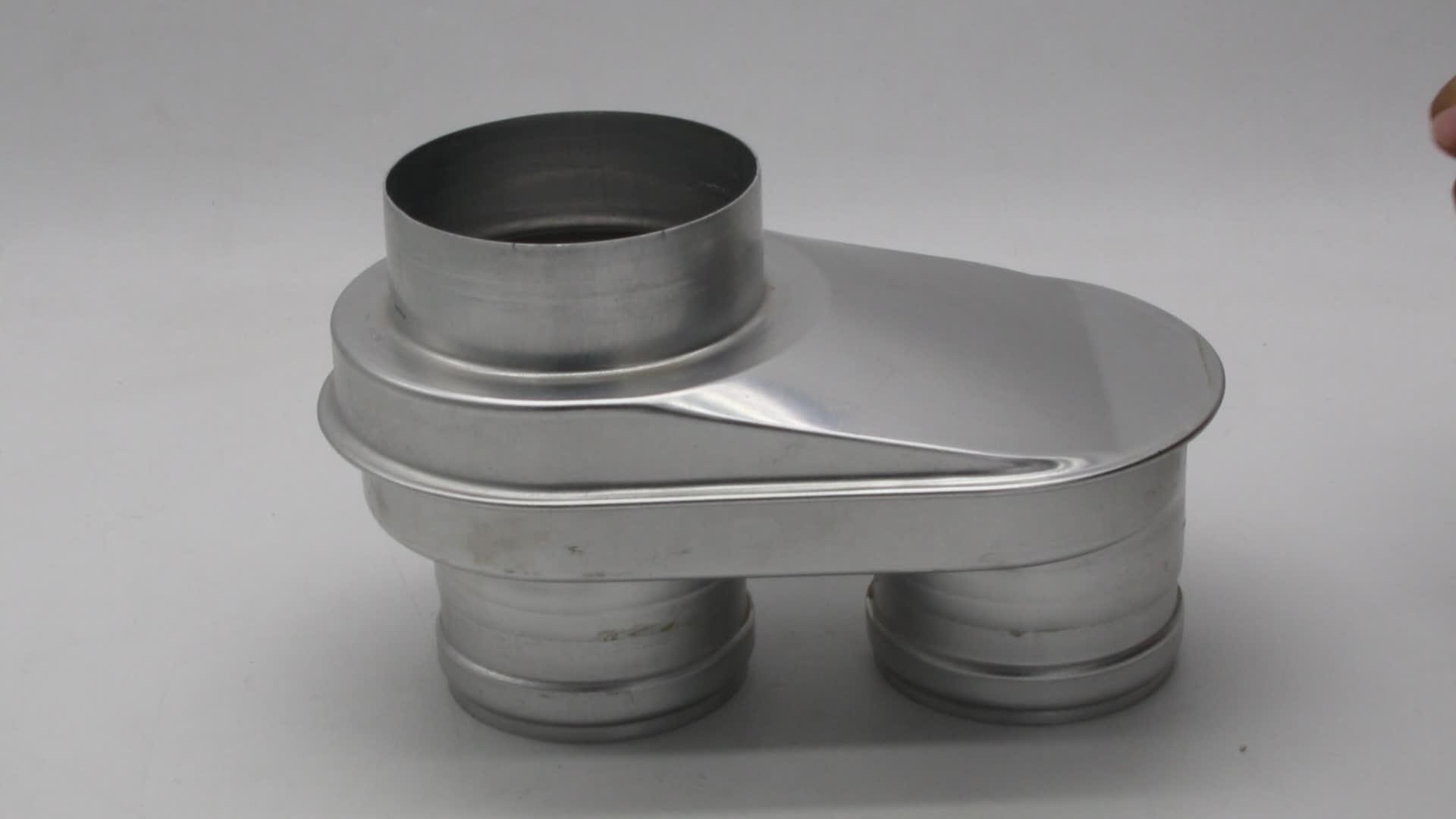 60/100mm Deep Drawing Aluminum Flue Pipe Adapter For Gas Boiler Buy