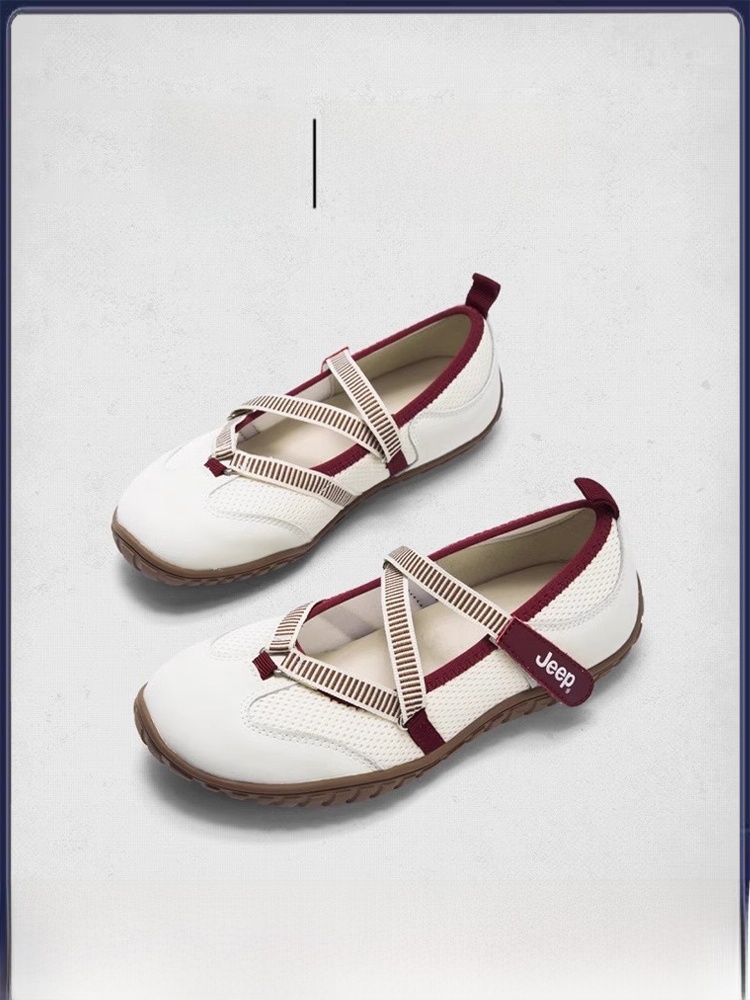 Jeep Sports Mary Jane Shoes Women's 2025 Summer New Soft