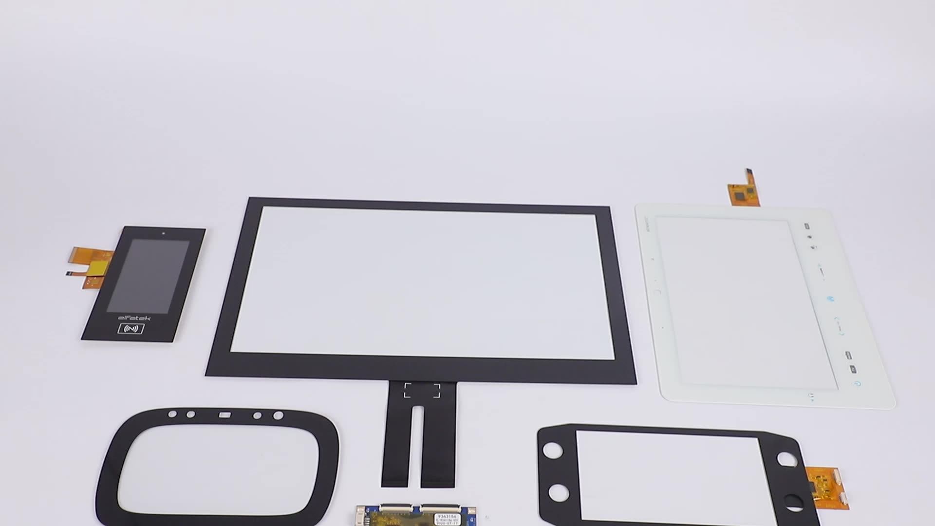 Custom Industrial Medical Usb I2c Tempered Glass Multi Touch Pcap