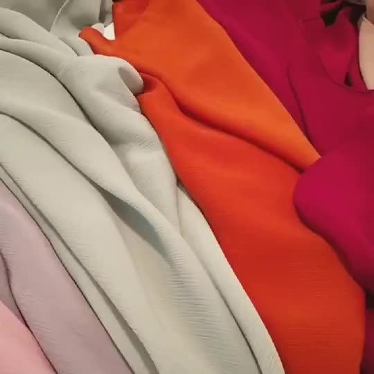 Premium Dubai Muslim Scarf Hijab Plain Chiffon Bubble Hijab Crinkle Muslim Women Wrap Tudung