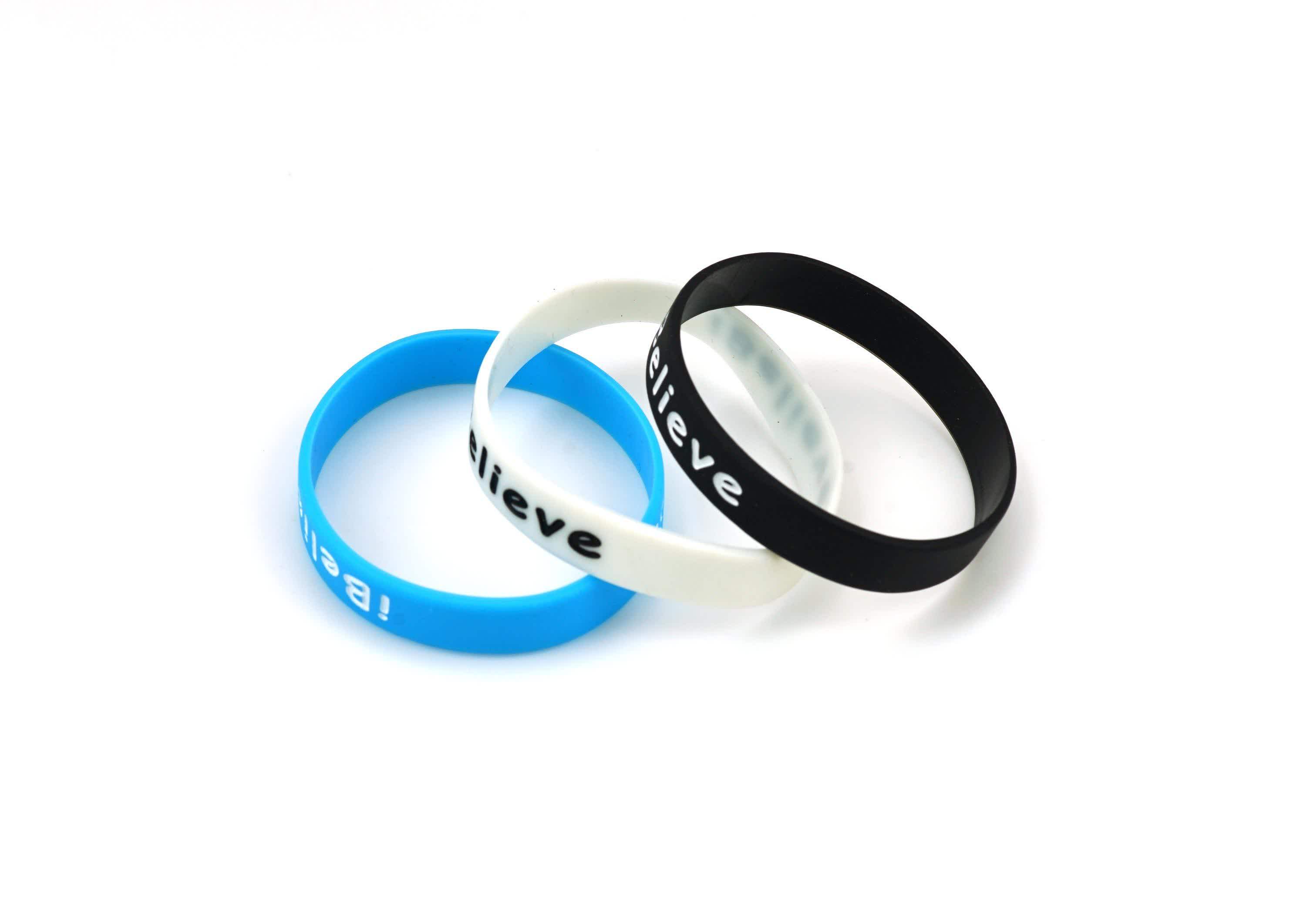 Club Cheap Silicone Personalized Party Bulk Custom Elastic Debossed