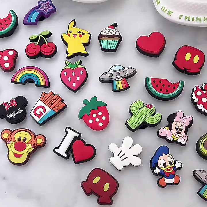 Ainelurestylish And Cute Plants Shoe Charms Decoration For Shoe Rainbow