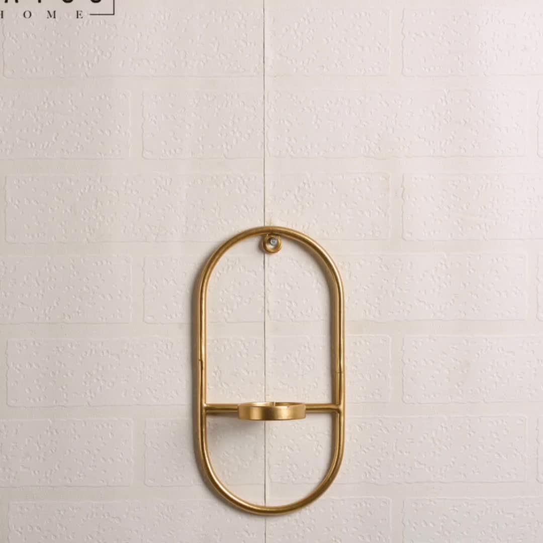 Mayco Antique 3 Pieces Decorative Metal Wire Mesh Gold Tea Light Candle