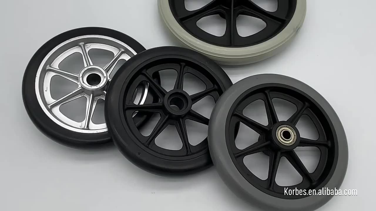 6" Electric Medical Wheelchair Wheels Plastic Rollator Replacement