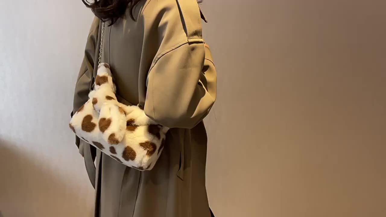 Kawaii Cute Girls Tote Bags Shoulder Bags love Heart Pattern Chain