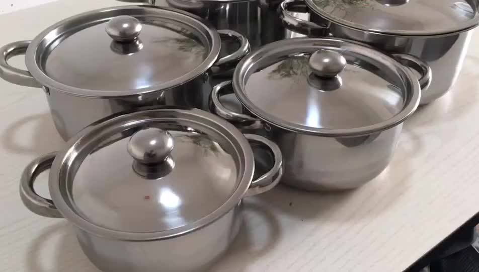 China 10pcs Sandwich Bottom Royal Prestige Non Stick Stainless Steel