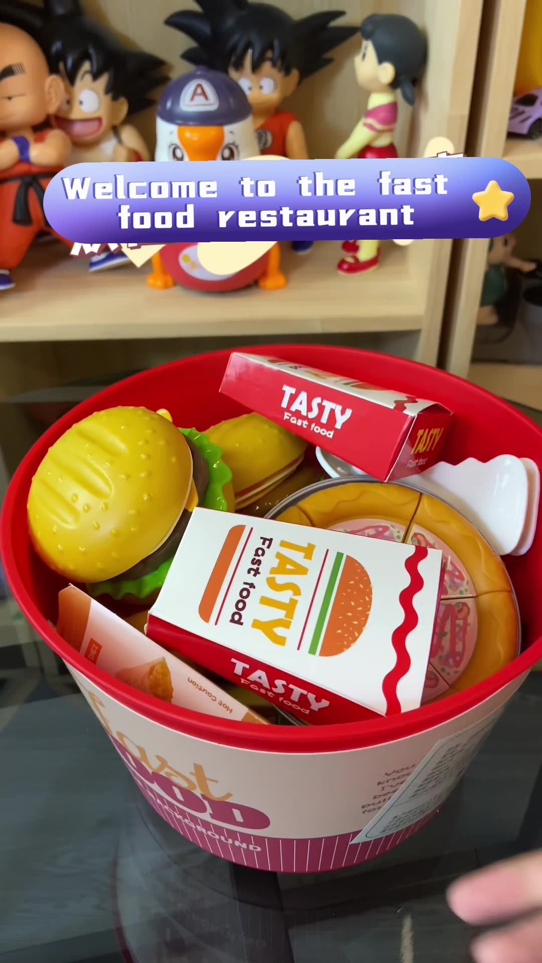 Children Pretend Play Preschool Fast Food Toys Kitchen Miniature