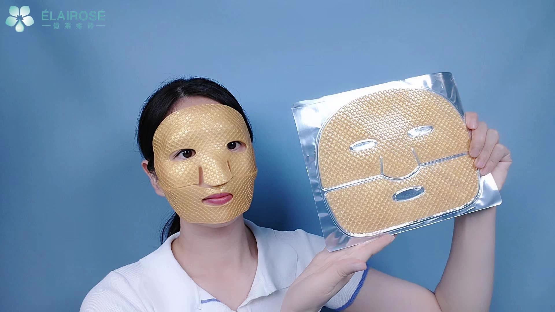 Wholesale Korean Facial Masks Collagen Moisturizing Two Parts Shape Moisturize Crystal Facial