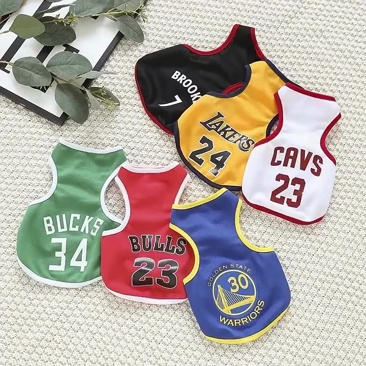 Wholesale Summer Classic Style Large Size Multicolor Cotton Dog Tshirt Luxury Pet Clothes Xs