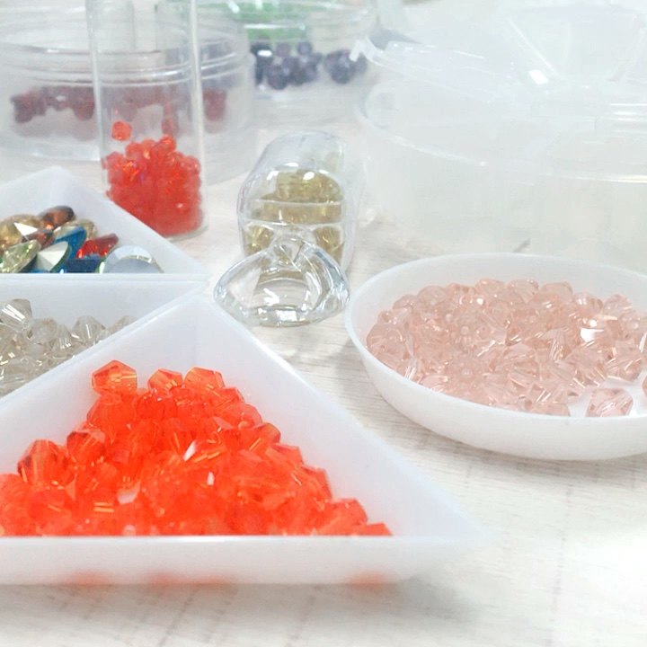 New Arrival Clear Plastic Jewelry Box Triangular 1 Grid Plastic Clear