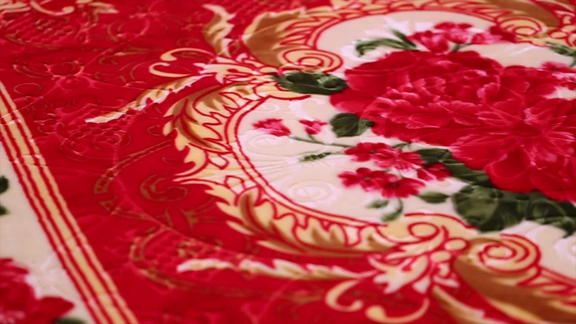 Home Textile 100 Polyester King Size Mink Faux Fur Throw Blankets