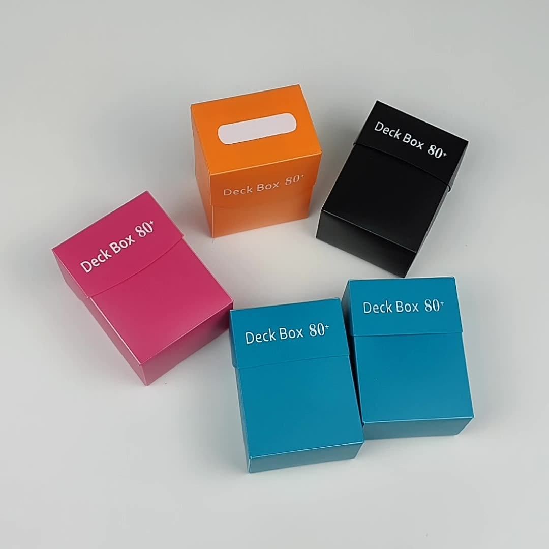 Pp Plastic Black Deck Boxes Flip Solid Wholesale Board Game Trading Card  Boxes Gift Boxes Wholesale - Buy Plastic Deck Box,Cards Deck Box,Trading  Card Box Product On Alibaba.com