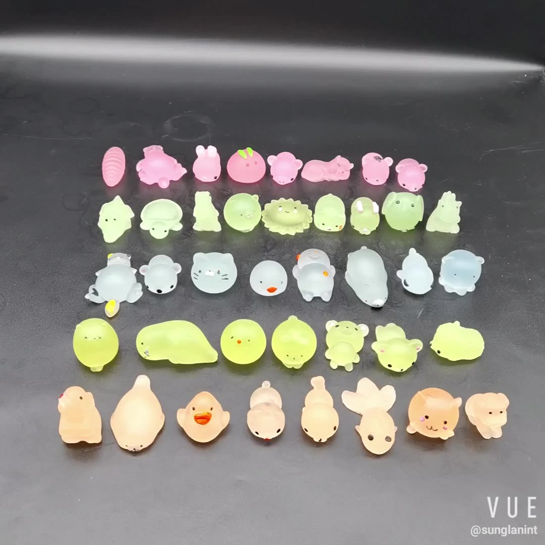Glow In Dark Kawaii Mochi Squishy Stress Relief Fidget Toy Buy 2020