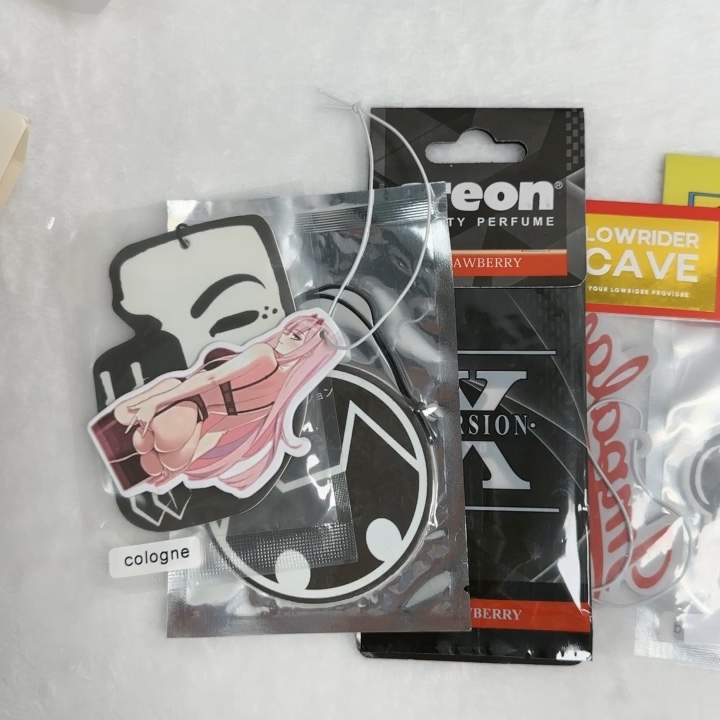 High Quality Custom Air Freshener Car Perfume Hanging Freshener Paper
