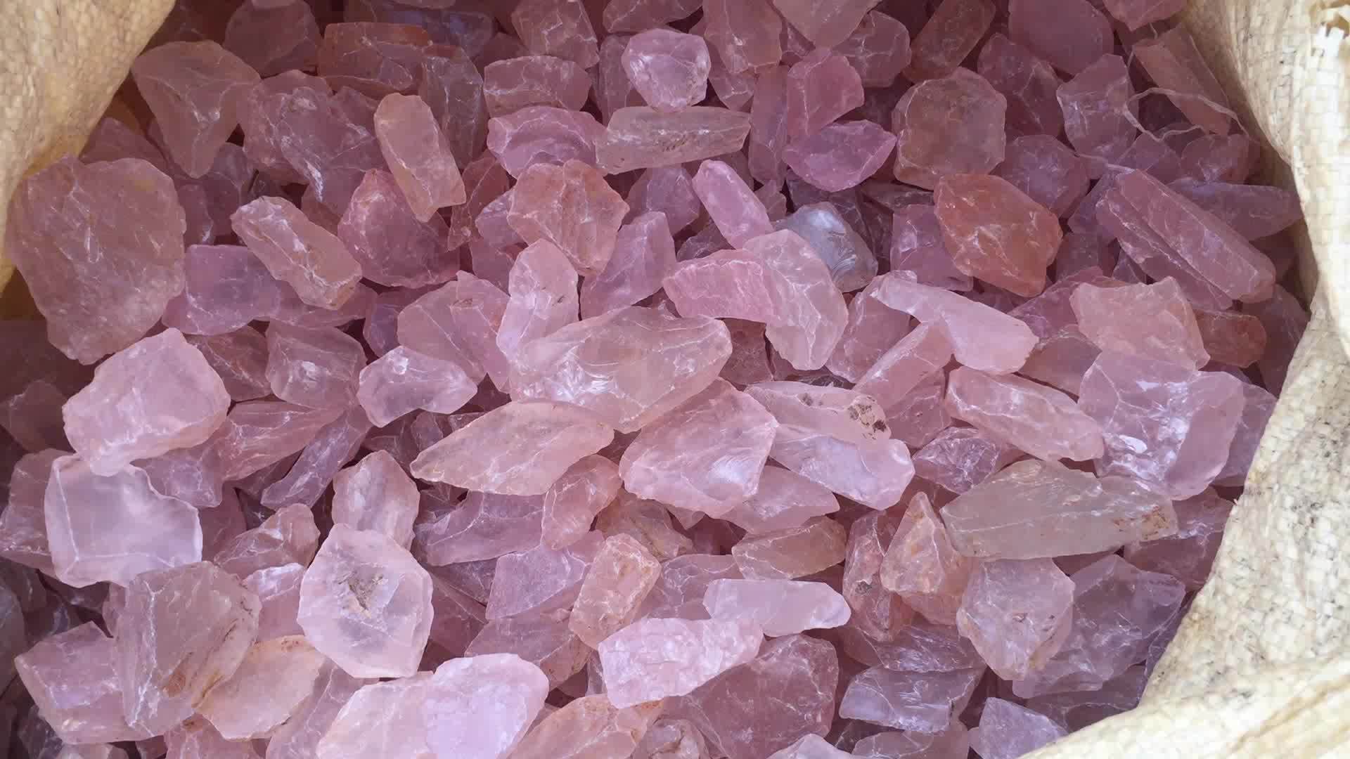 Bulk Wholesale Natural Rose Pink Crystal Specimen Raw Rough Quartz Rose