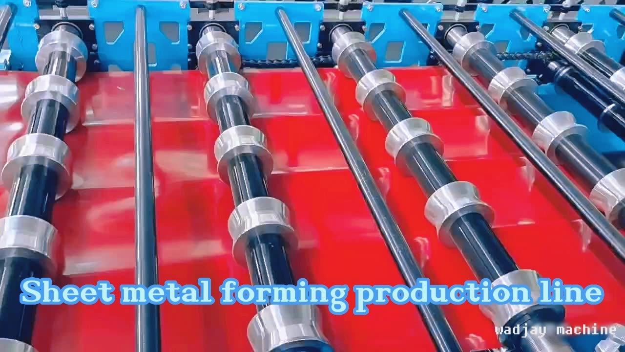 American Colored Double Layer Metal Roof Sheet Roll Former R Panel Pur