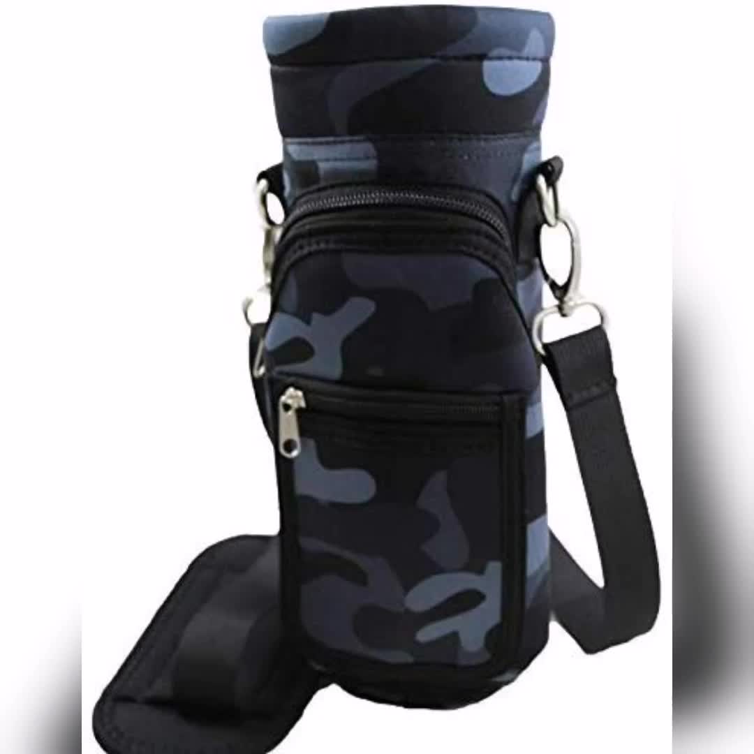 Water Bottle Holder Carrier Flask Bottles Adjustable Shoulder Hand