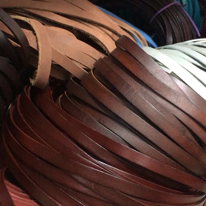 10mm Flat Leather Strip Leather Band Jewelry Making Watchband 10mmx2mm
