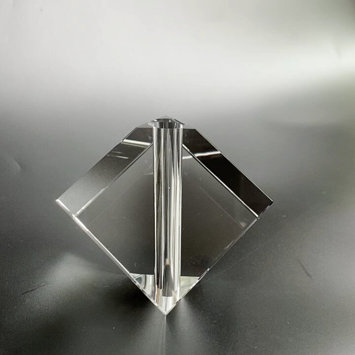 Factory Directly Sale Clear K9 Crystal Glass Cube For Table Desk Lamp