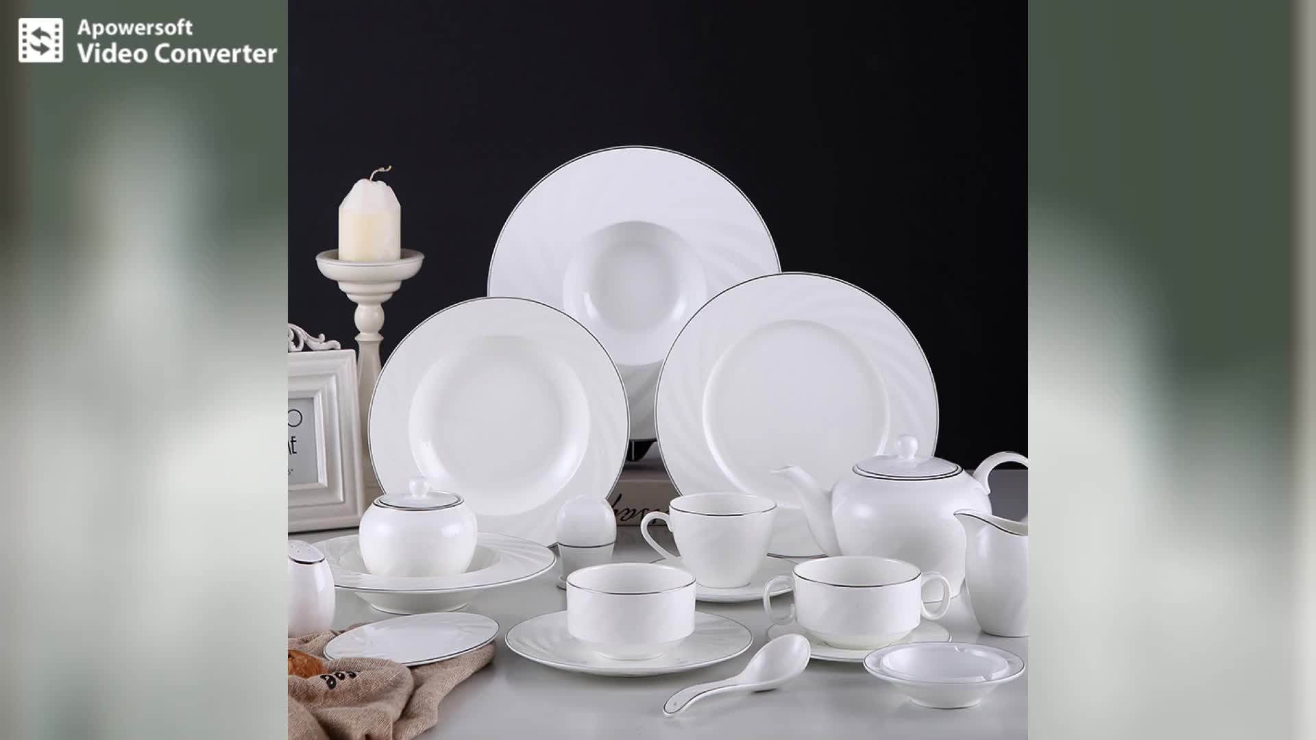 Wholesale Ceramic Dinner Table Set / Plate / Chinese Tableware / Hotel
