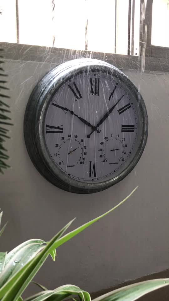 Custom Outdoor Waterproof Metal Antique Two Face Double Sided Wall Clocks Station Clock For