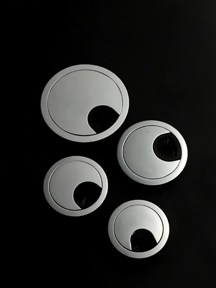 Waterproof cable management box block network cable Computer desk wire hole cover Round wire desktop drilling buckle Threading hole decorative ring