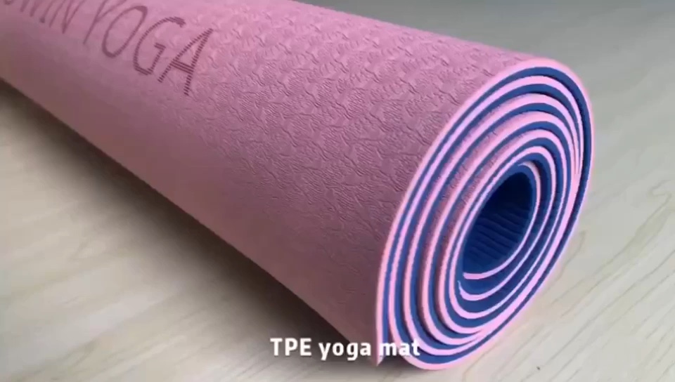 Fitness Anti Slip Yoga Tpe Mat Tpe 6mm 8mm 10mm,Wholesale Non Slip