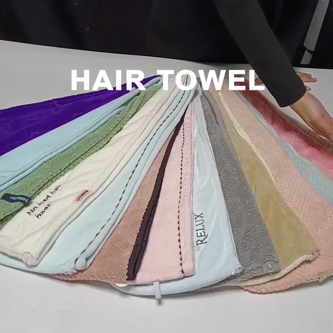 Waffle Large Microfiber Head Towels Wrap For Women Curly Hair Care