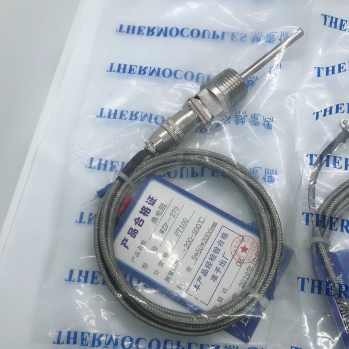 RTD PT100 Temperature Sensors 1/2" NPT Threads with Detachable Connector 