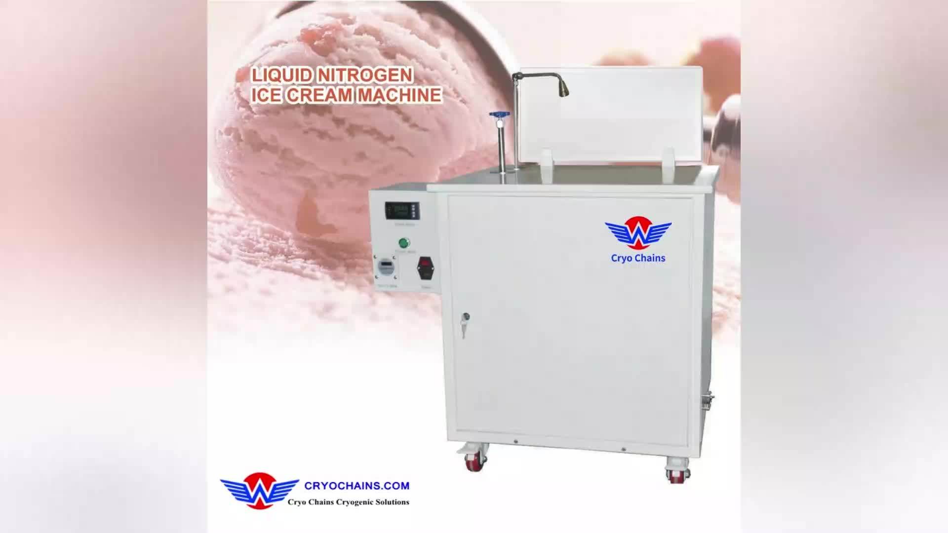 Liquid Nitrogen Smokey Ice Cream Naking Machine For Food & Beverage
