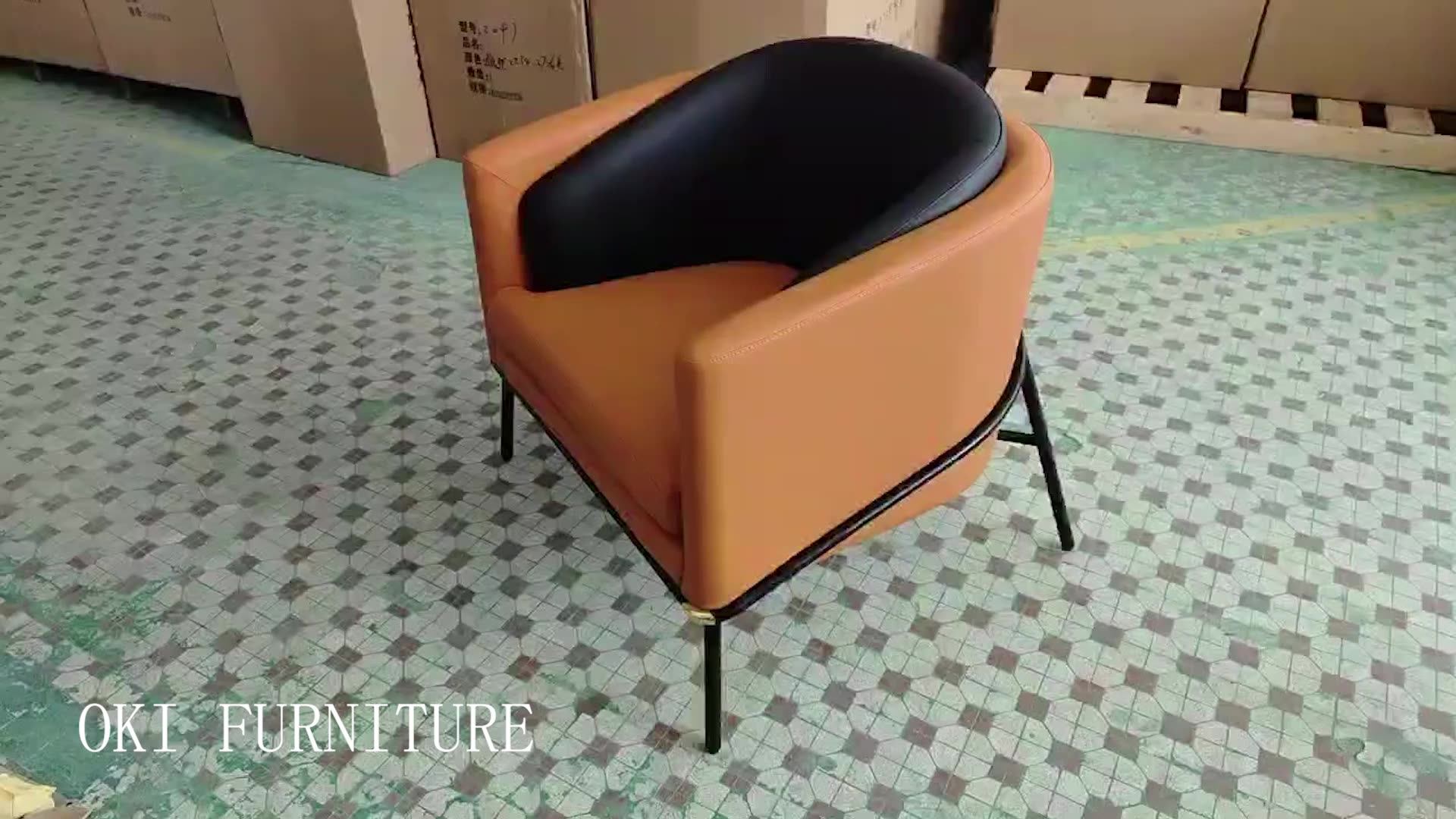 Hot Sale New Designhight Back Velvet Fabric Single Lounge Sofa Luxury