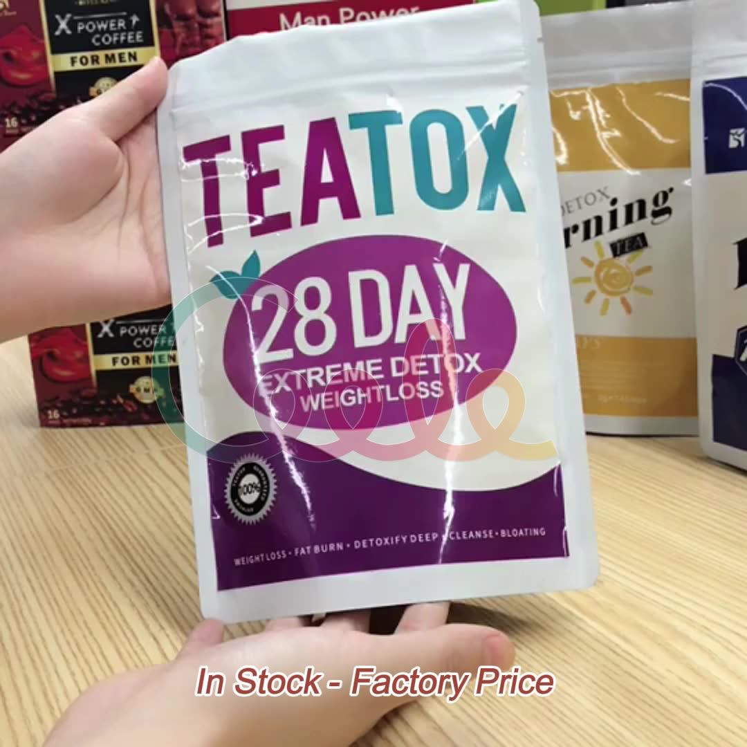 New Effect Korean Women Aloe Abdomen Slimming Tea 28 Day Detox Slimming