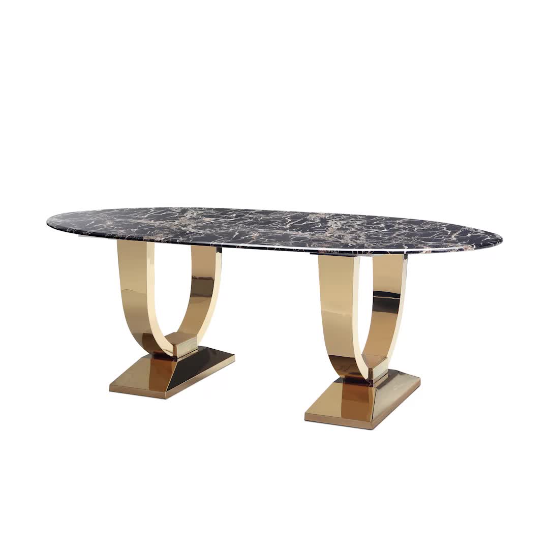 Marble Table Top Replacement Dining Table Modern Stainless Steel Base