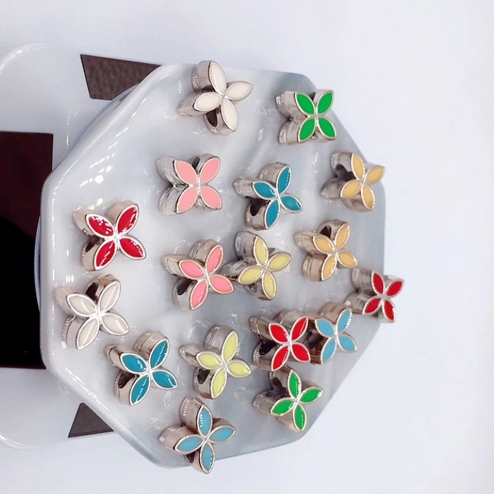 Big Hole Plastic Flower Charms For Jewelry Making Buy Flower Charms