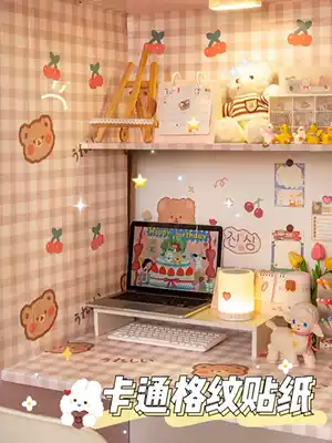 Wallpaper girls dormitory wall stickers ins Wind Nordic style room wallpaper boys self-adhesive Japanese cute